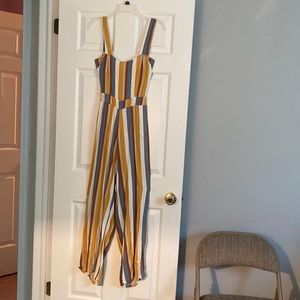 Stripped Jumpsuit